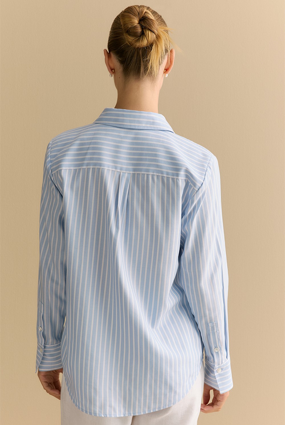 Cotton Modal Stripe Shirt