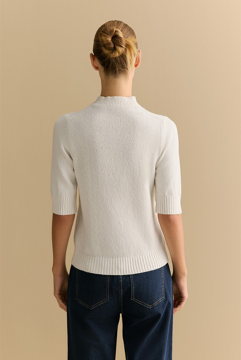 Boucle Mock Neck T-shirt