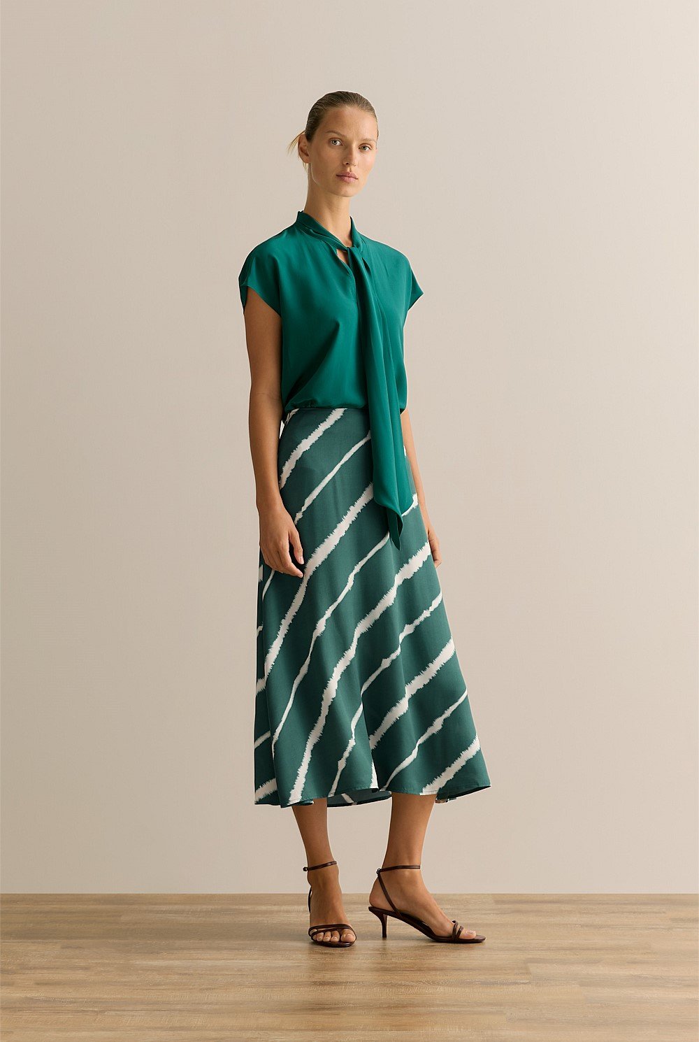 Silk Tie Neck Top