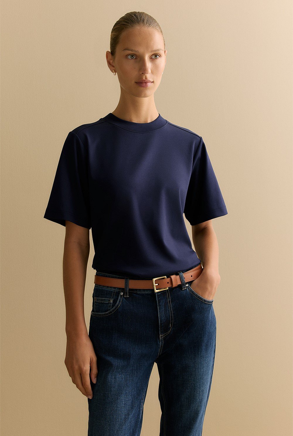 Cotton Modal Interlock T-shirt