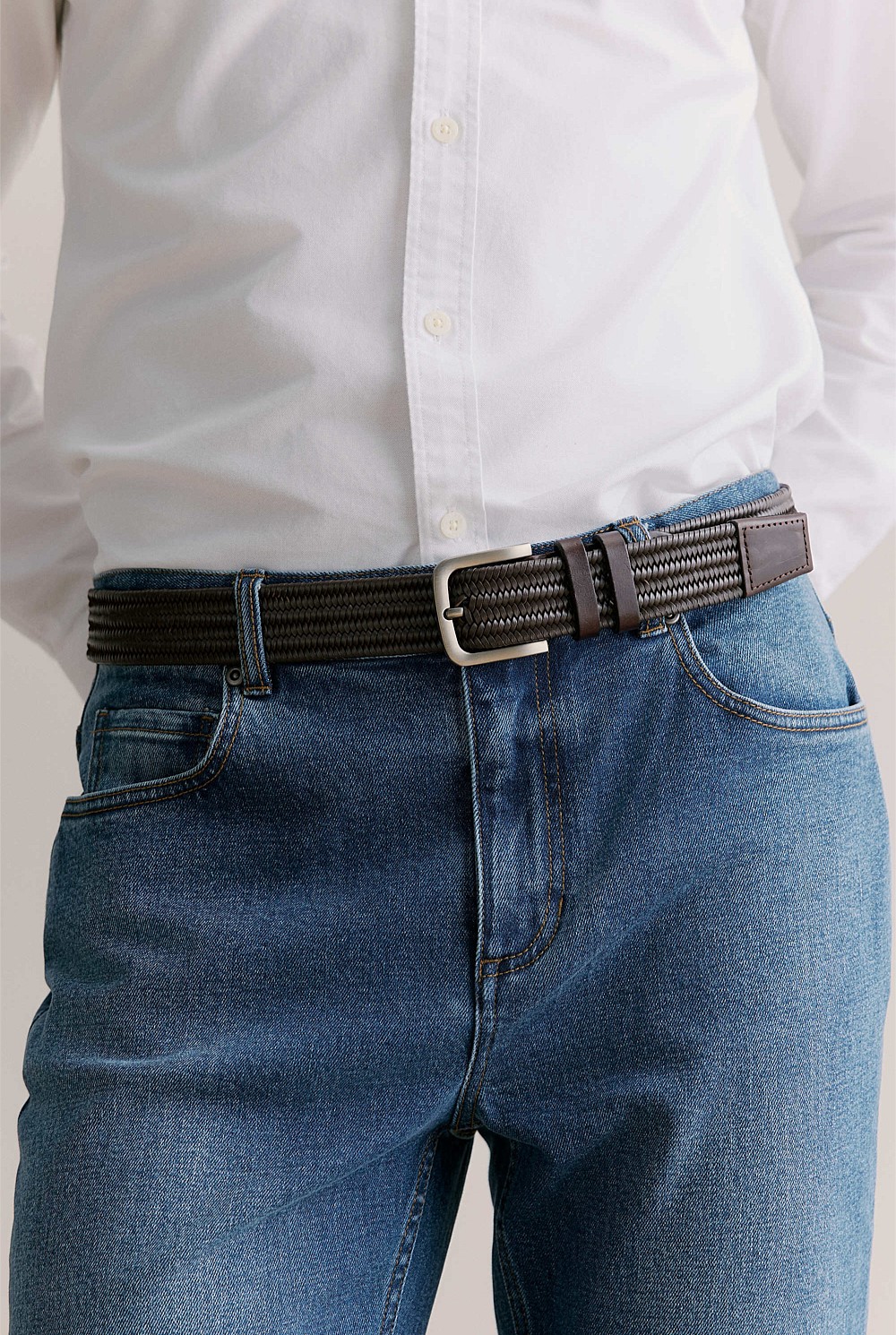 Maitland Woven Leather Belt
