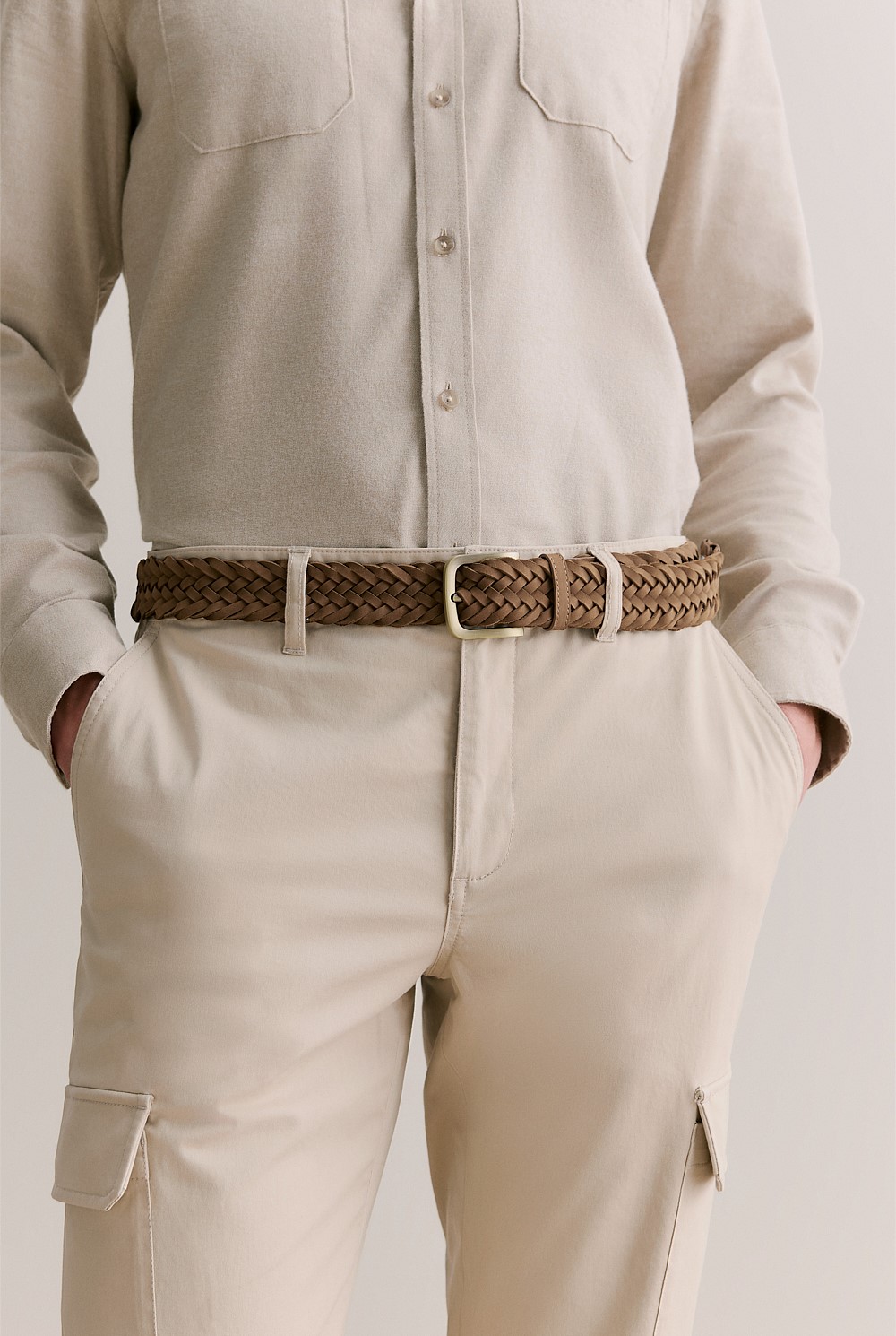 Dundas Woven Leather Belt