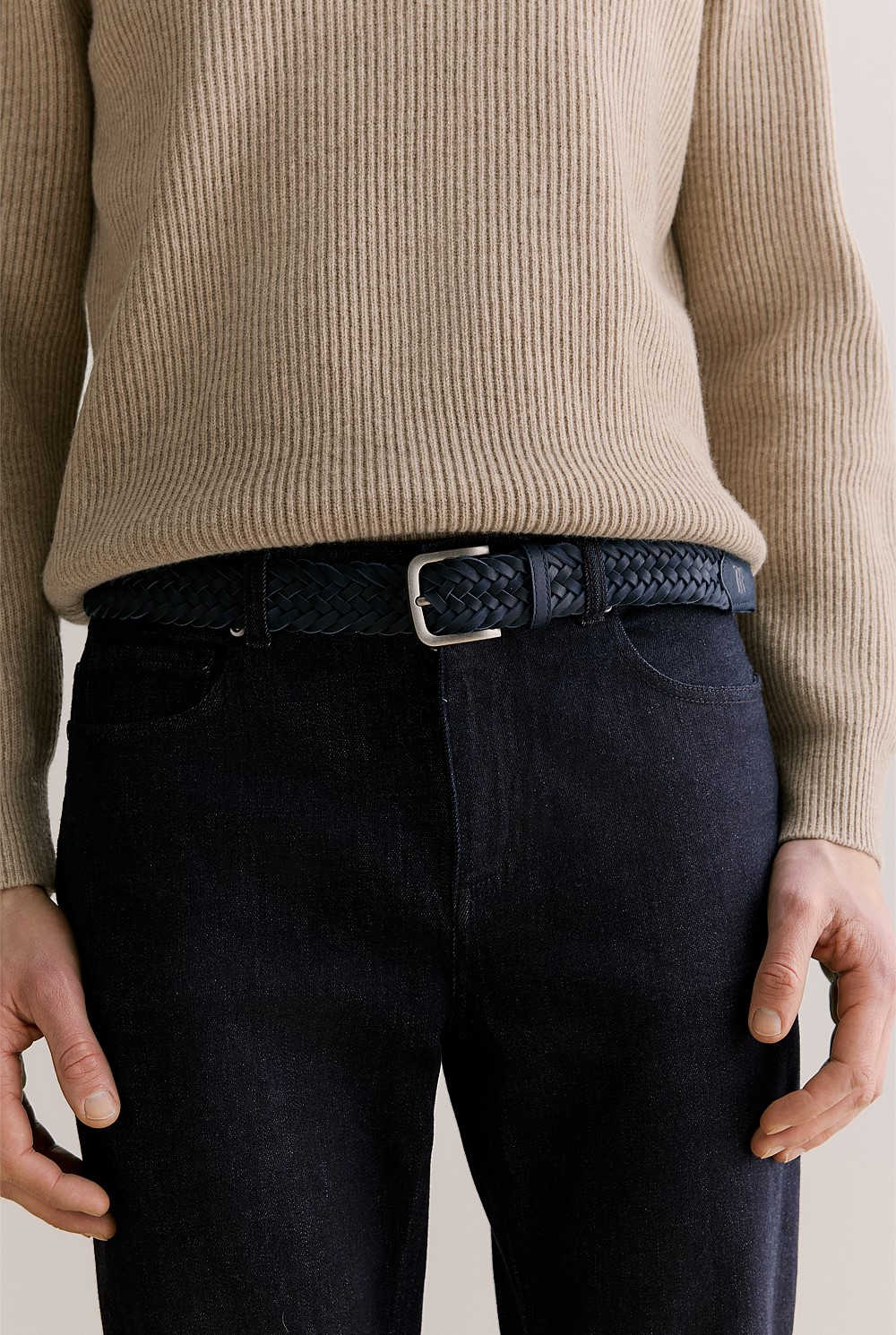 Dundas Woven Leather Belt