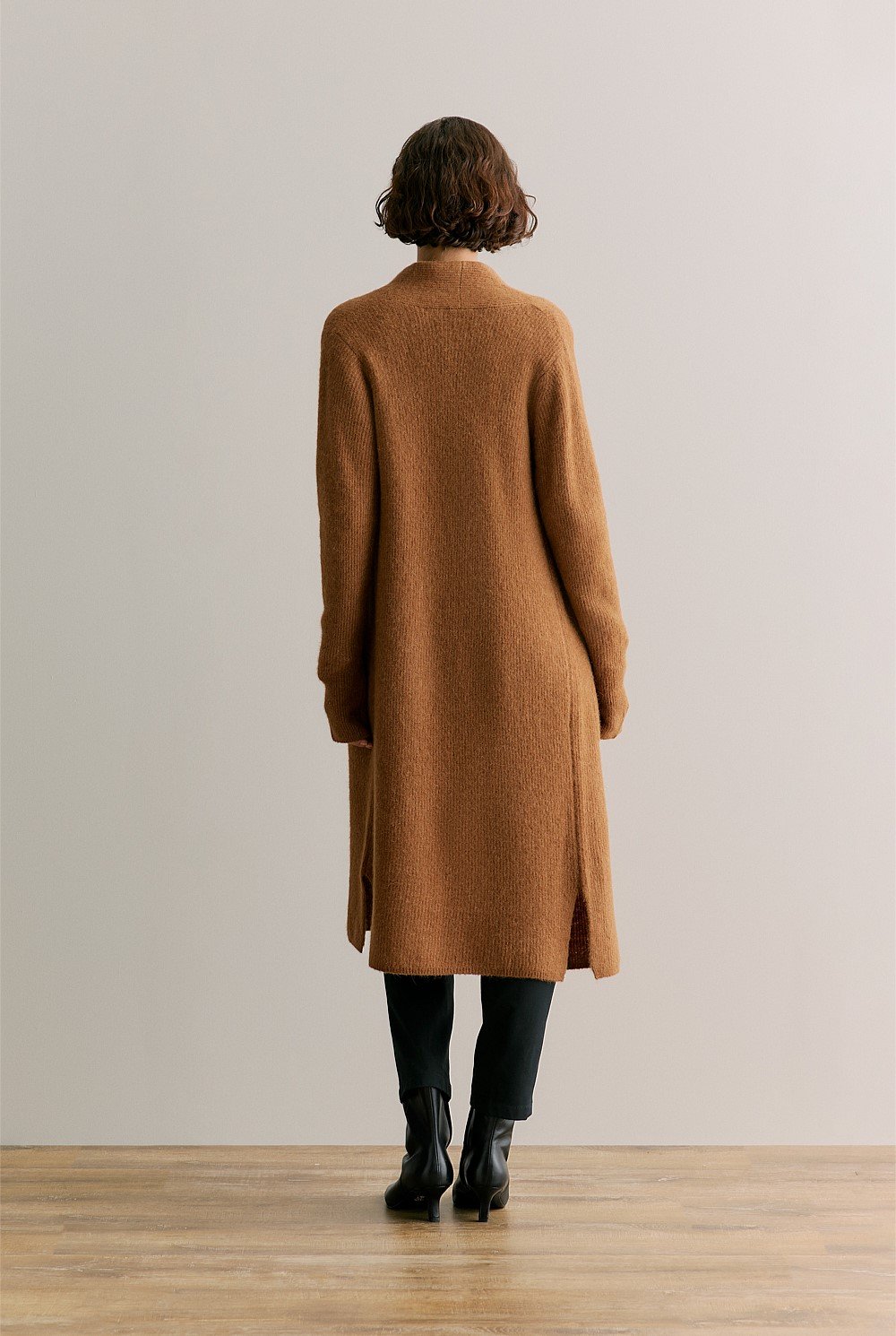 Alpaca Merino Blend Longline Cardigan