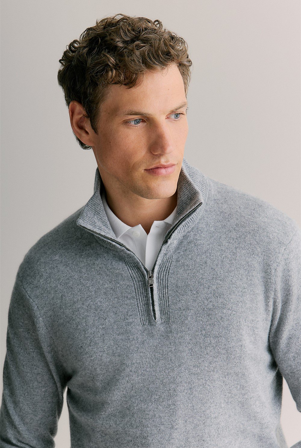 Cashmere Half Zip