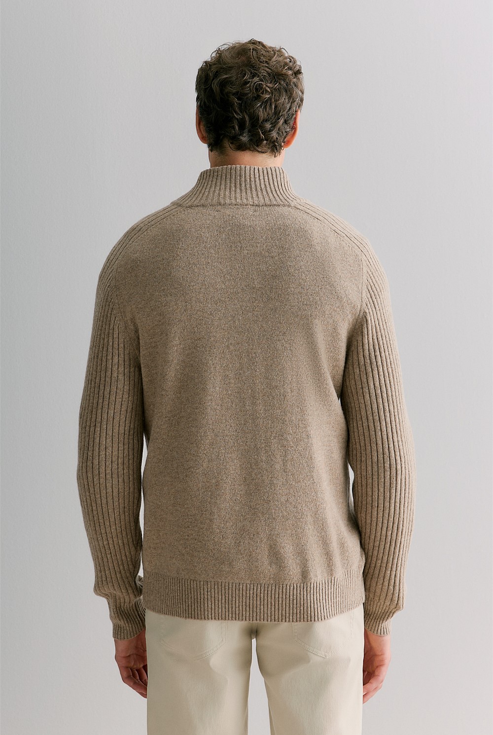 Wool Shawl Neck Pullover