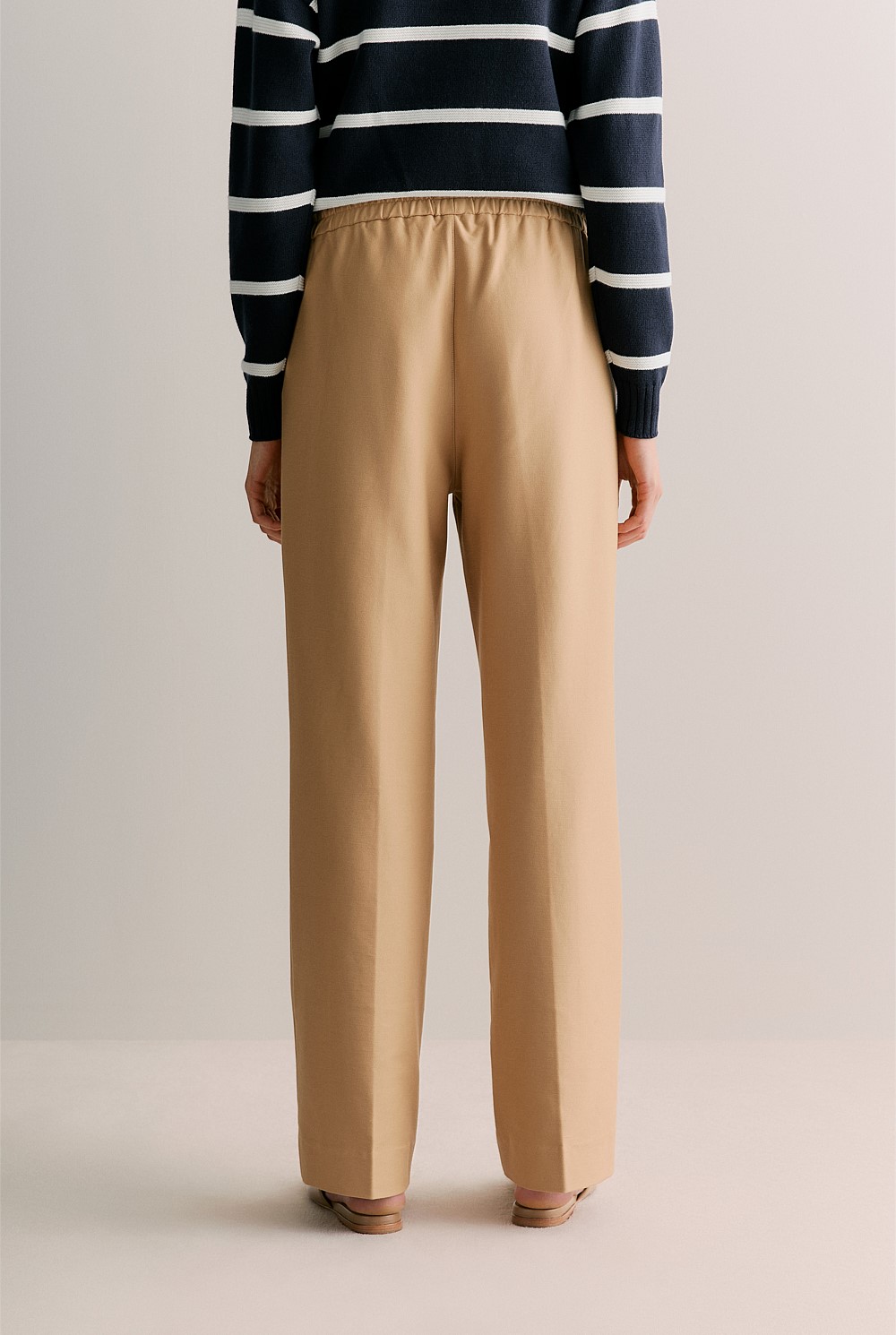 Pintucked Pull On Pant