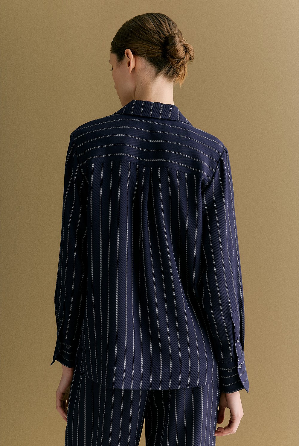 Rope Stripe Long Sleeve Shirt