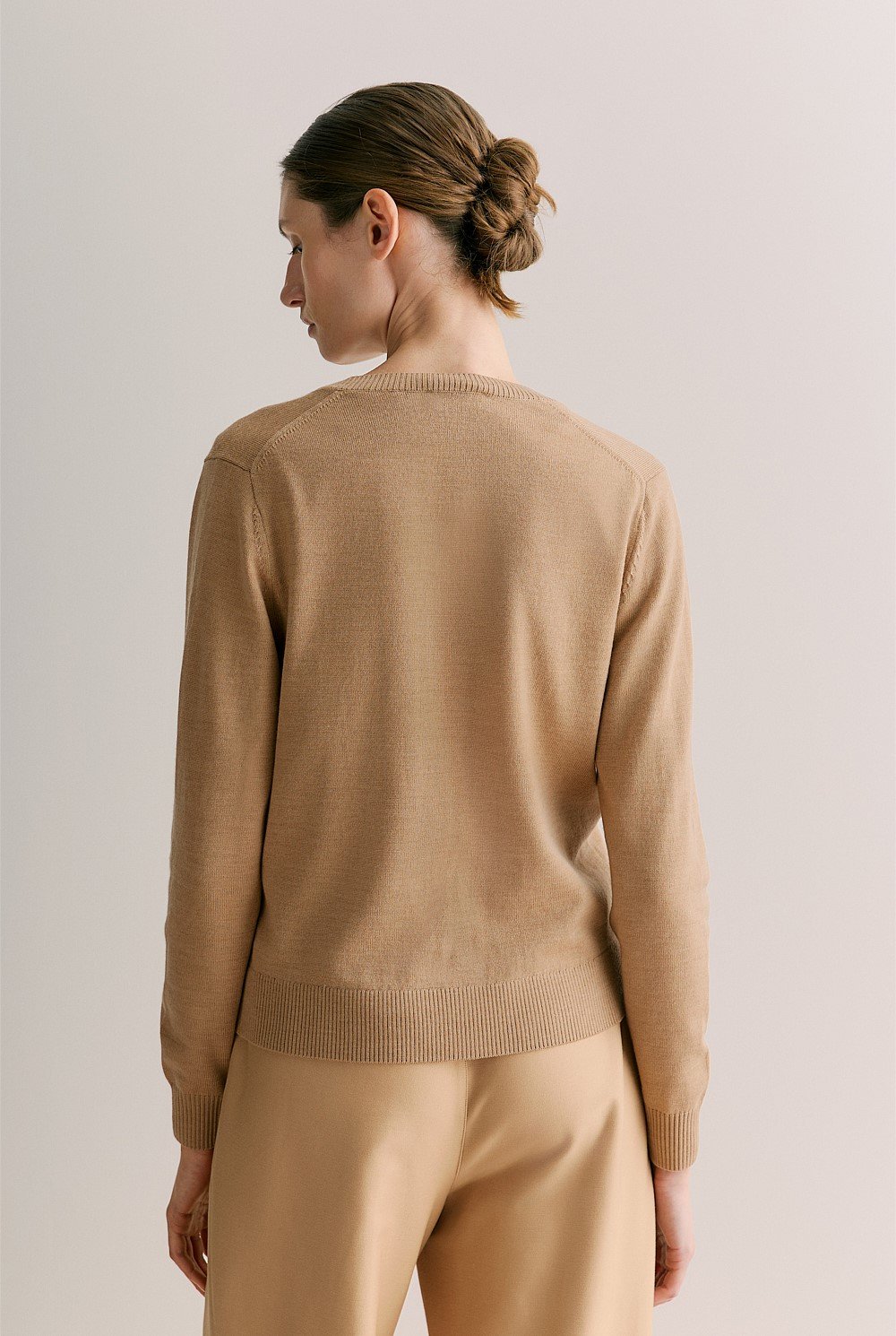 Australian Merino Classic Crew Cardigan
