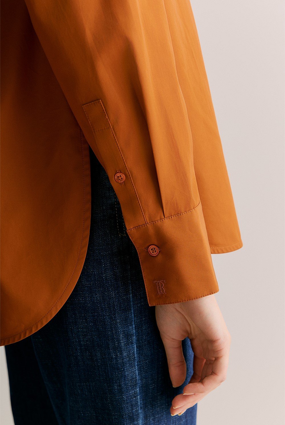 Cotton Poplin Long Sleeve Shirt