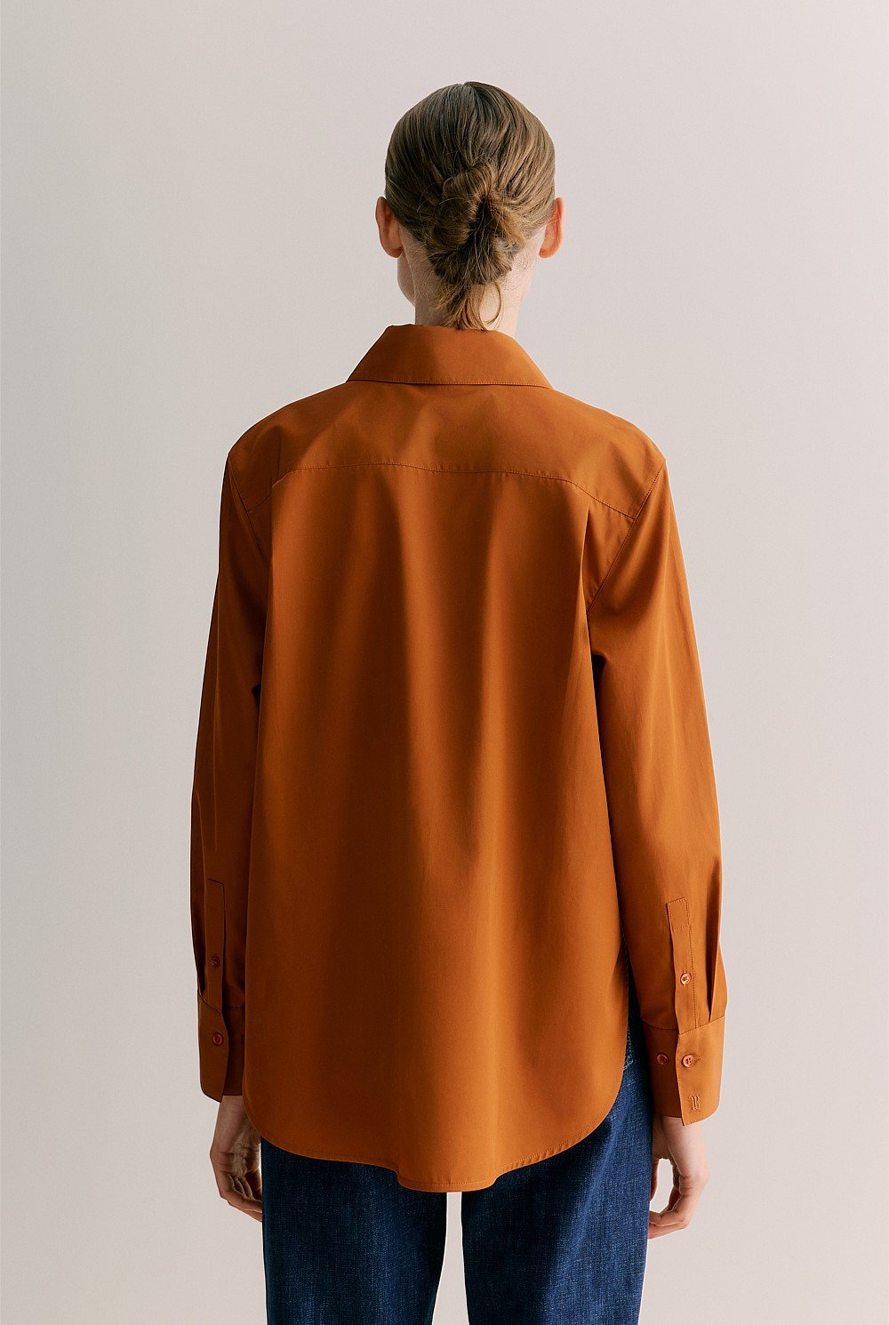 Cotton Poplin Long Sleeve Shirt