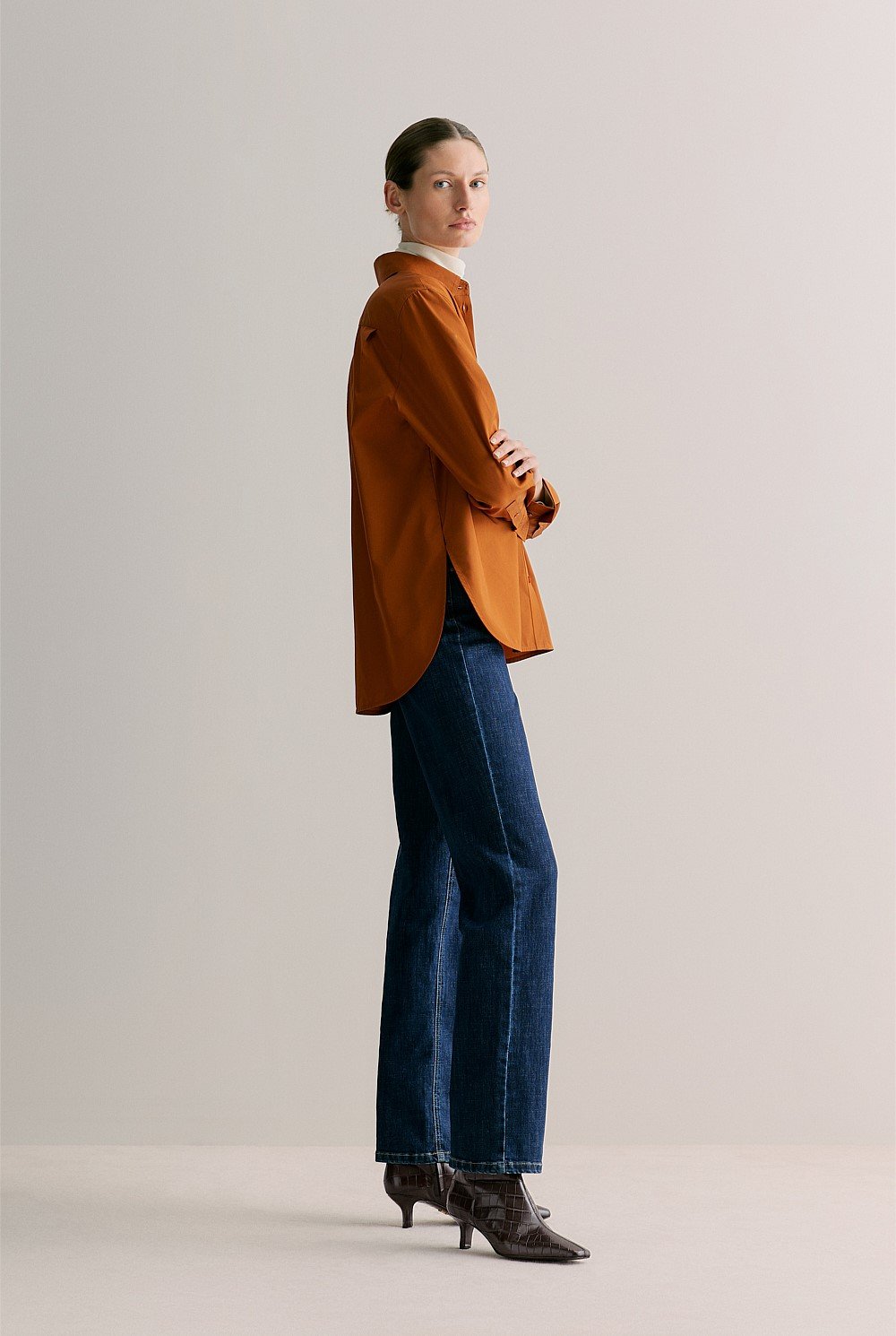 Cotton Poplin Long Sleeve Shirt