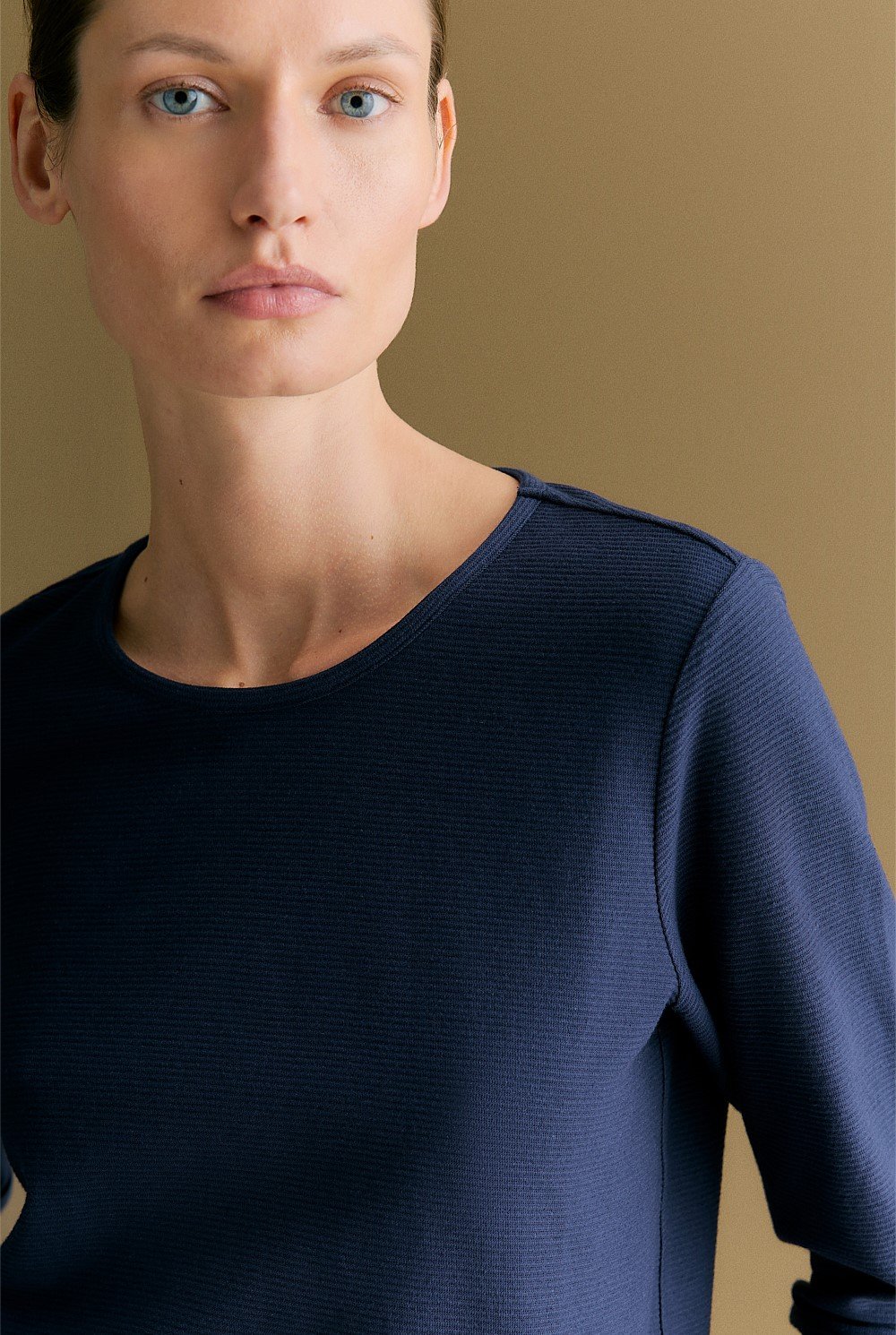 Cotton Ottoman Long Sleeve T-shirt