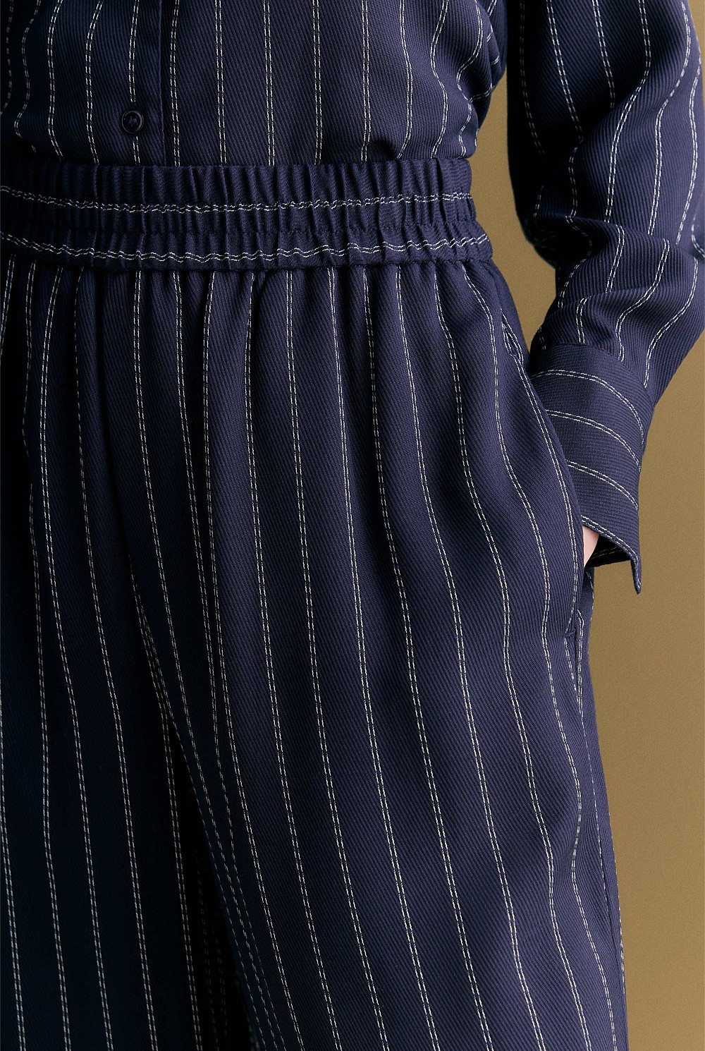 Rope Stripe Pull On Pant