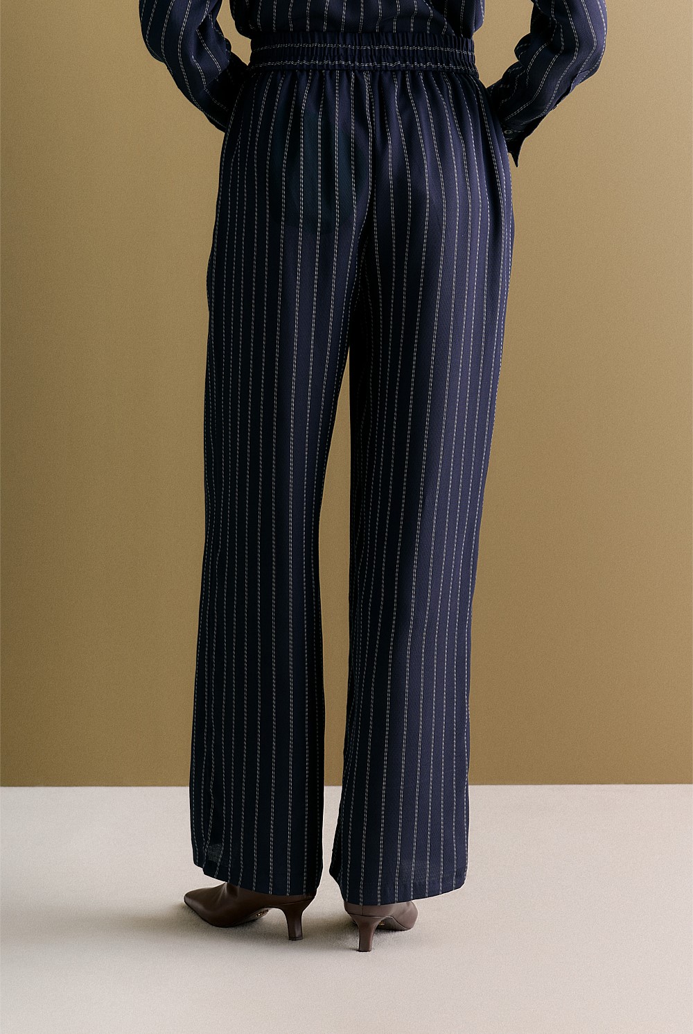 Rope Stripe Pull On Pant