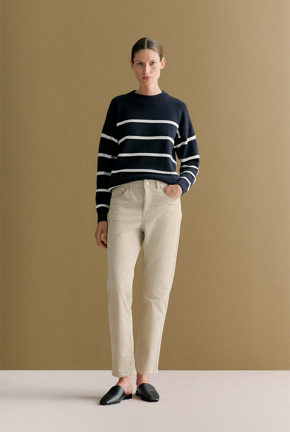Needlecord Five Pocket Boyfriend Pant
