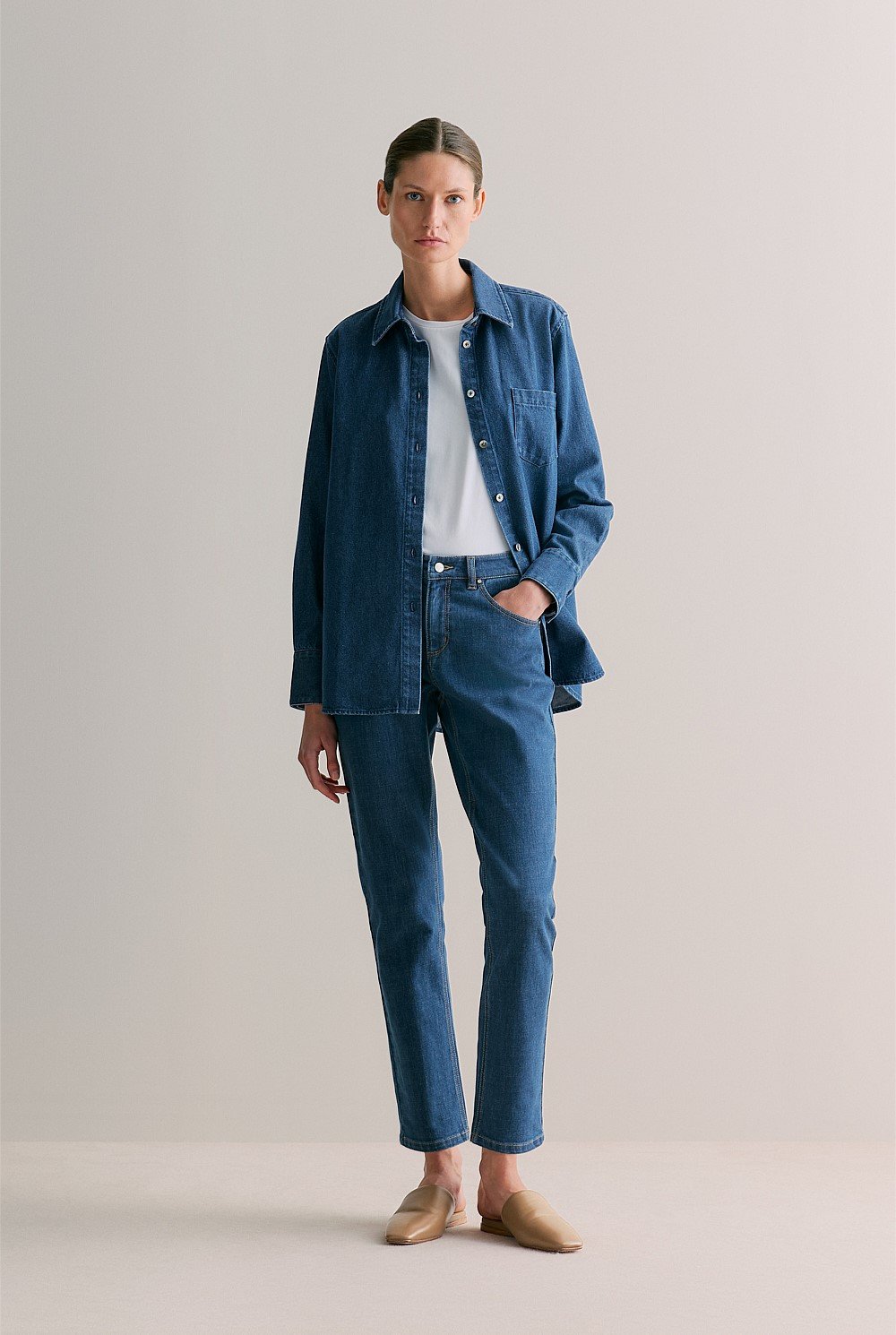 Australian Cotton Blend Boyfriend Jean