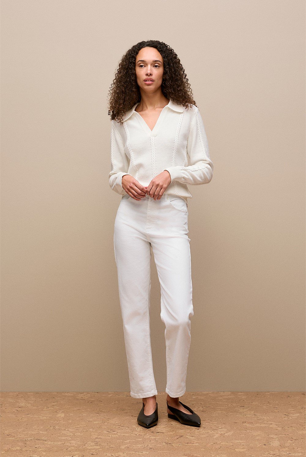 High Rise Straight Leg Jean