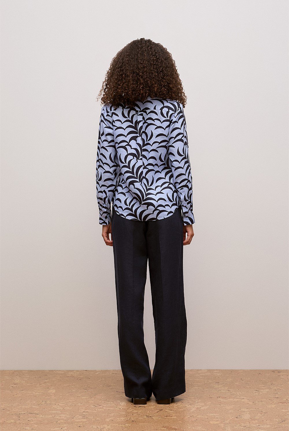 Fern Leaf Linen Shirt