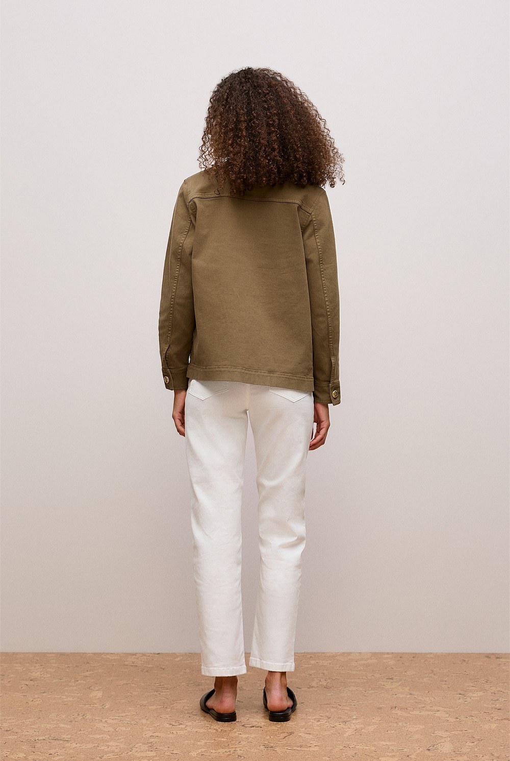 Australian Cotton Blend Pocket Detail Jacket