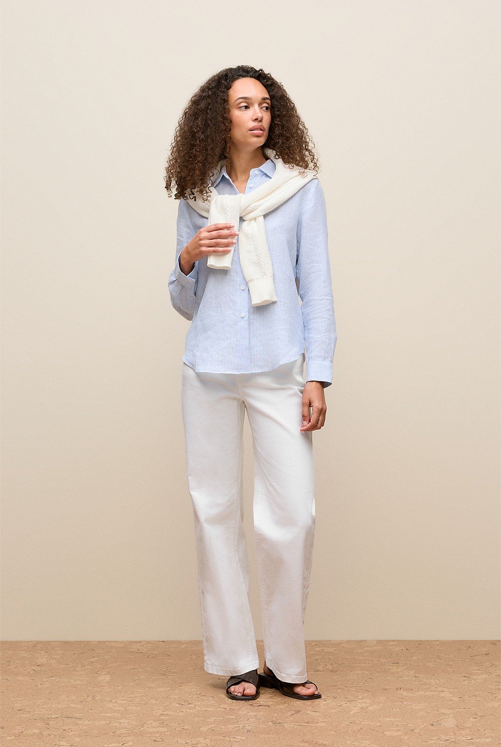 Yarn Dyed Stripe Linen Shirt