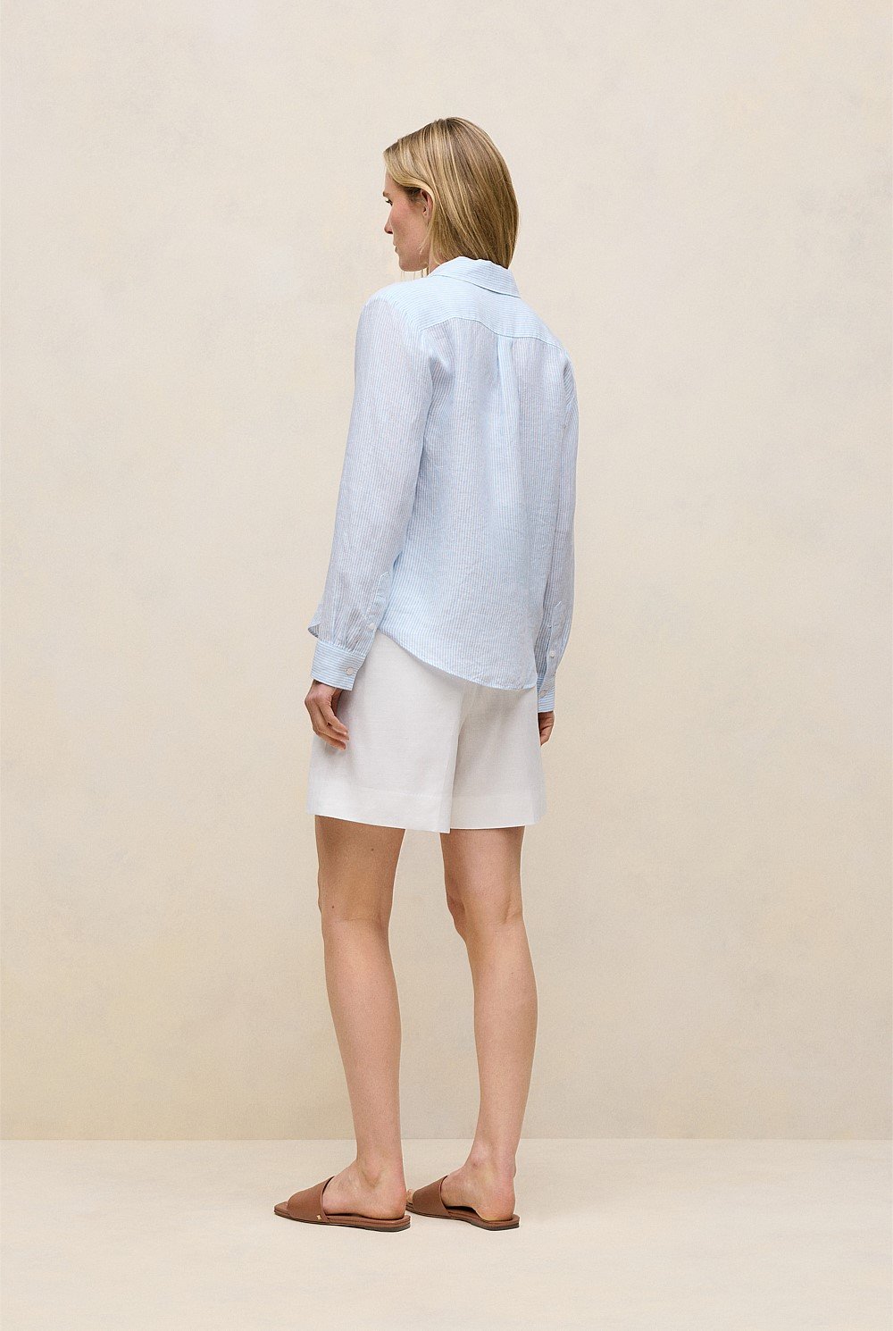 Yarn Dyed Stripe Linen Shirt