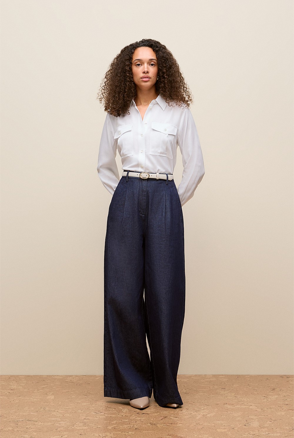 Soft Twill Pocket Detail Shirt