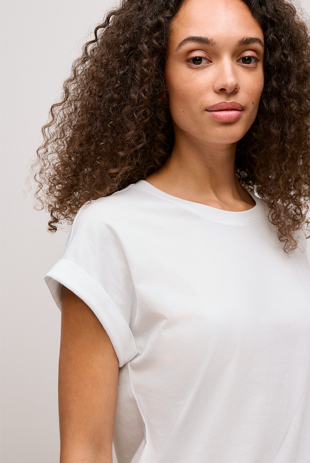 Australian Cotton Cuff Sleeve T-shirt