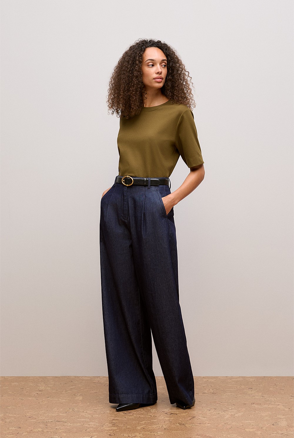 Modal Cotton Boxy Crew T-shirt