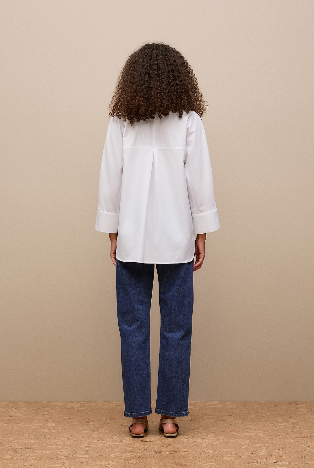 Poplin Boxy Monogram Shirt