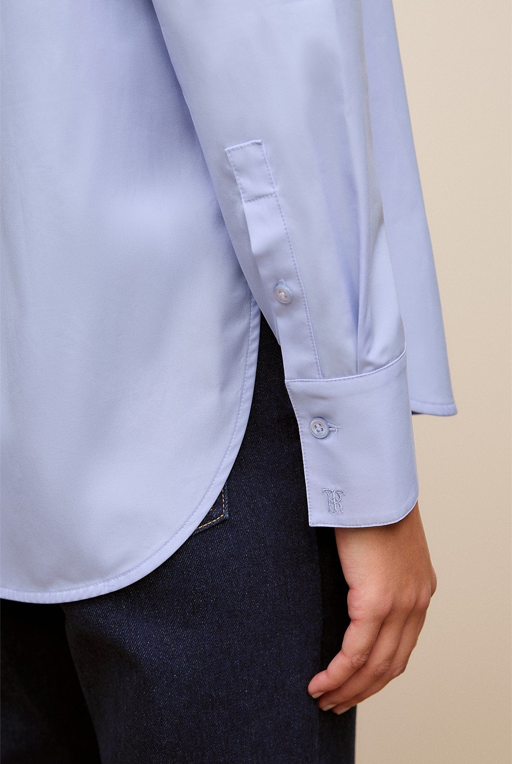 Cotton Poplin Long Sleeve Shirt