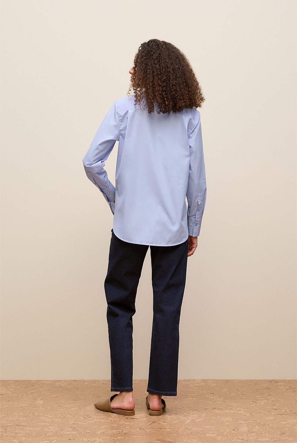 Cotton Poplin Long Sleeve Shirt