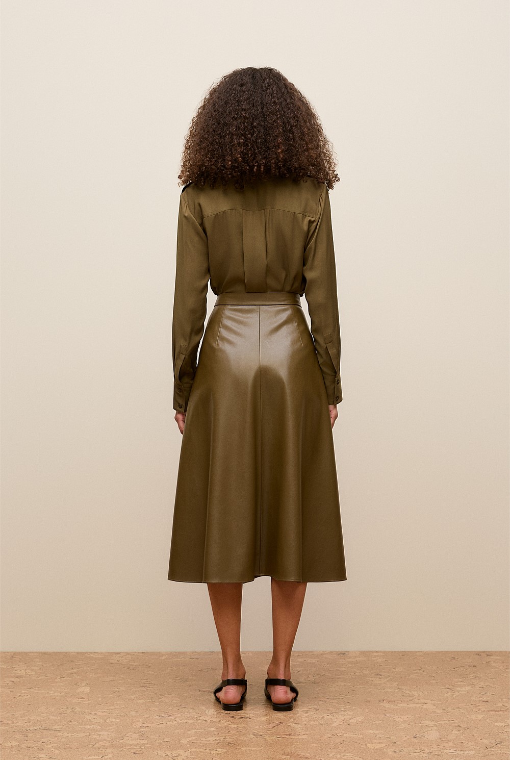 Soft Seam Detail Skirt