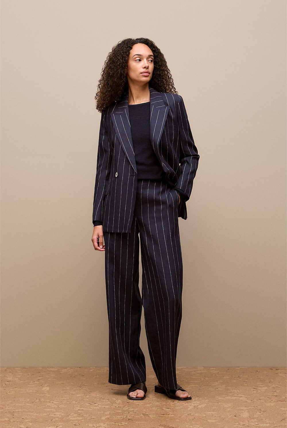 Cotton Linen Lightweight Crew Knit