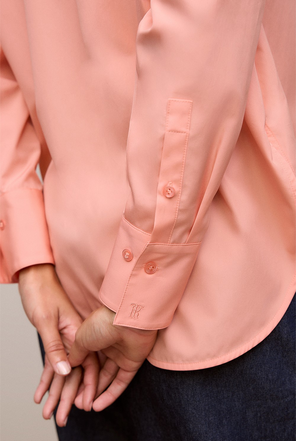 Cotton Poplin Long Sleeve Shirt