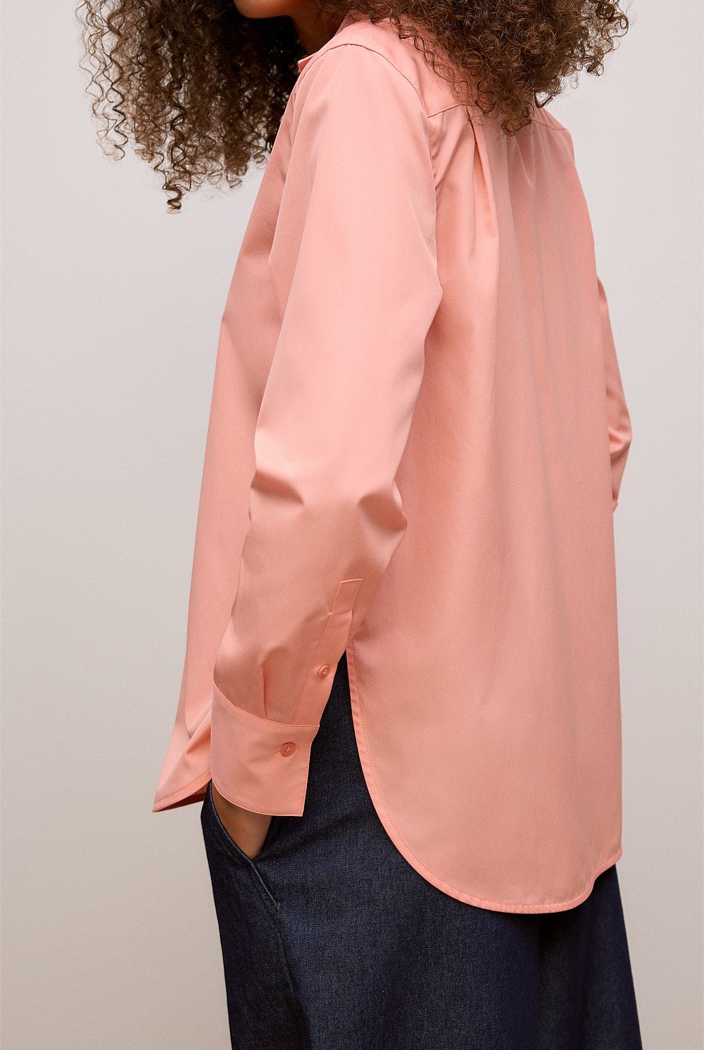 Cotton Poplin Long Sleeve Shirt