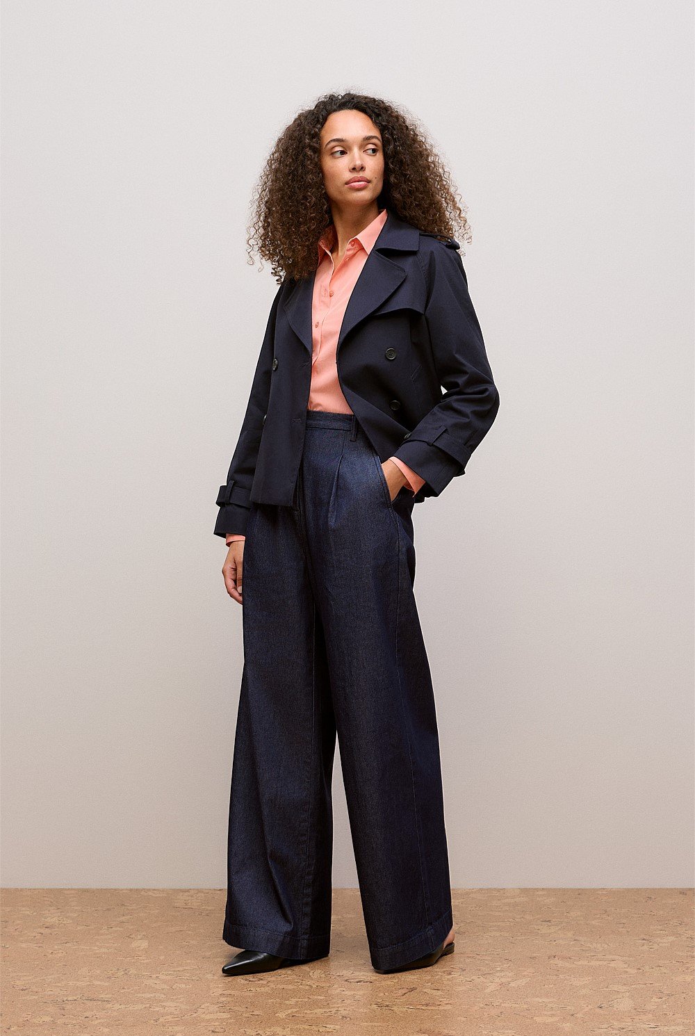 Cotton Poplin Long Sleeve Shirt