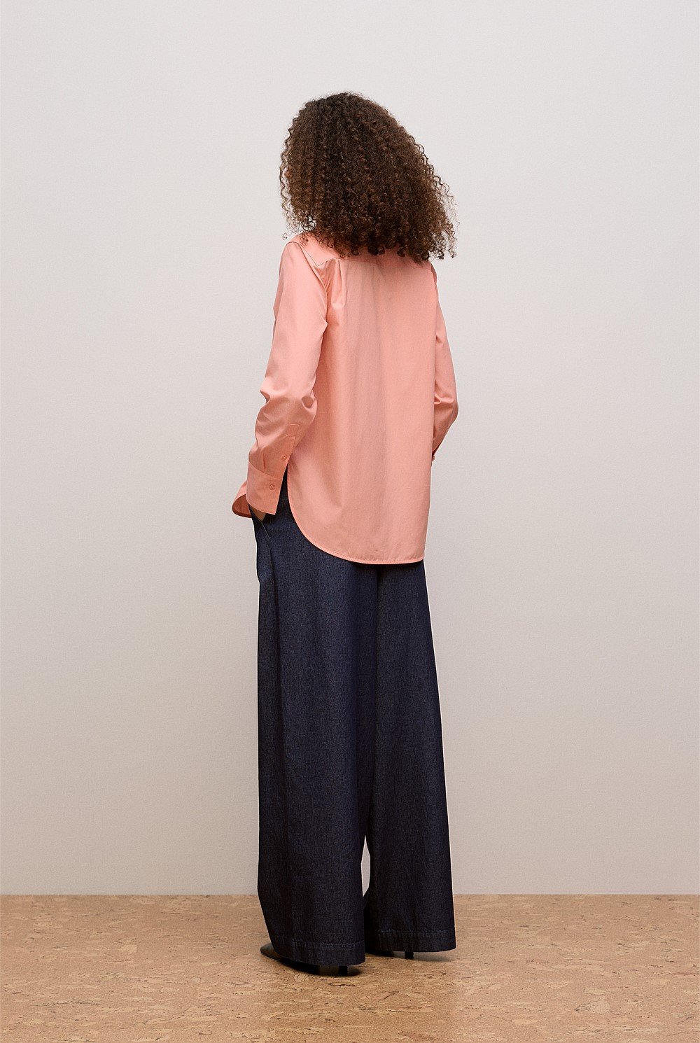 Cotton Poplin Long Sleeve Shirt