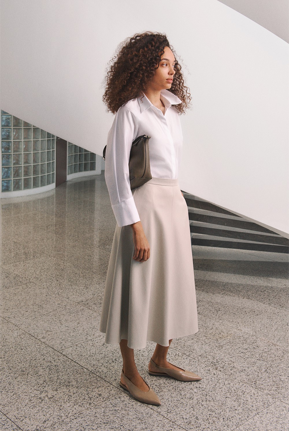 Soft Seam Detail Skirt