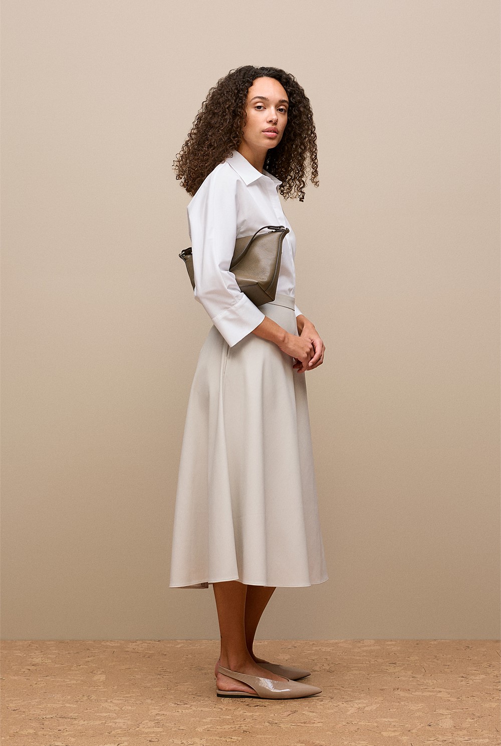 Soft Seam Detail Skirt