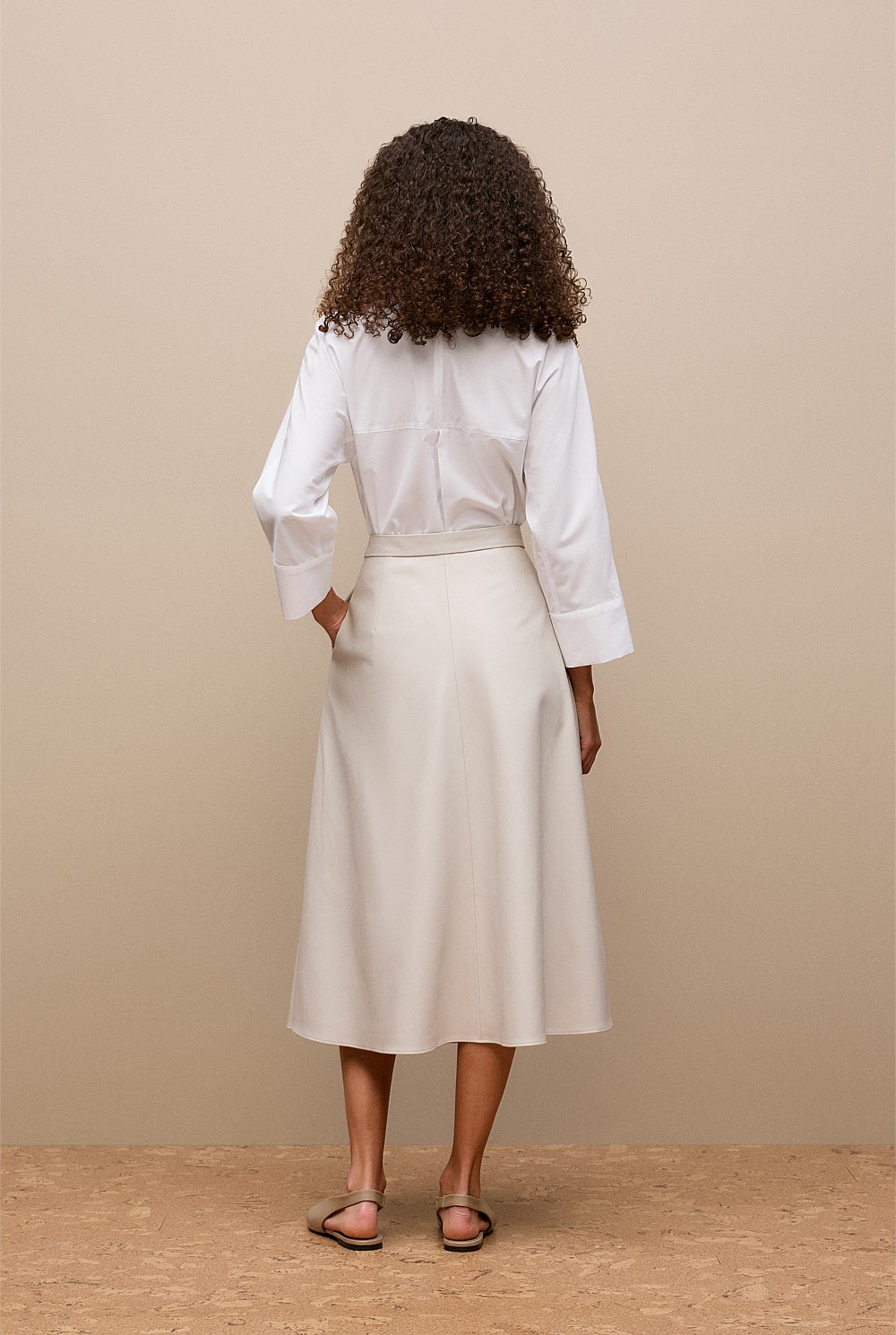 Soft Seam Detail Skirt