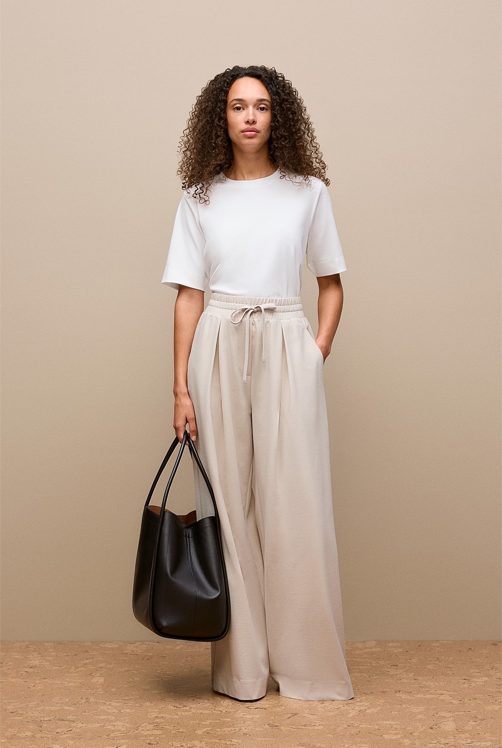 Modal Cotton Boxy Crew T-shirt