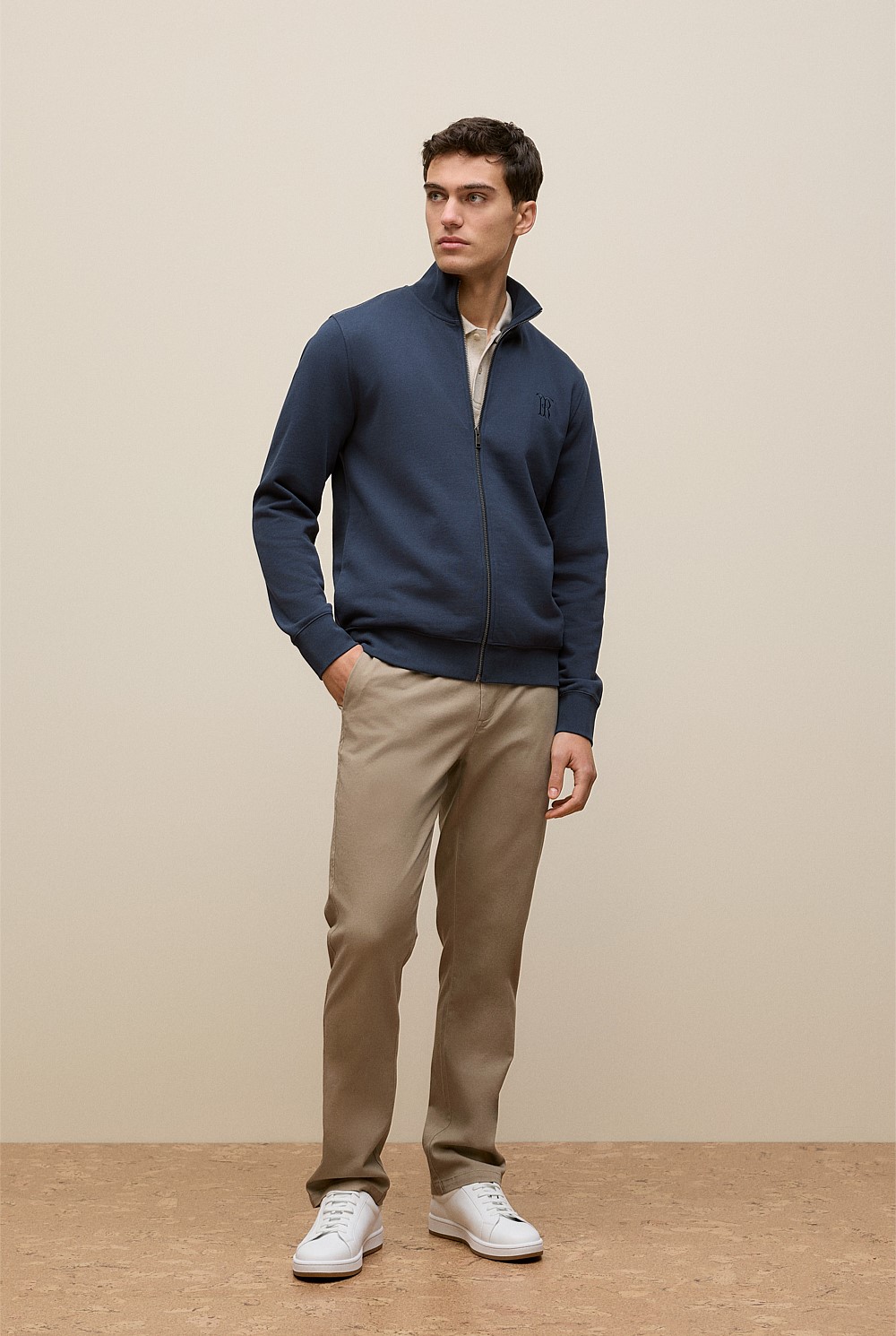 Pique Marle Monogram Polo