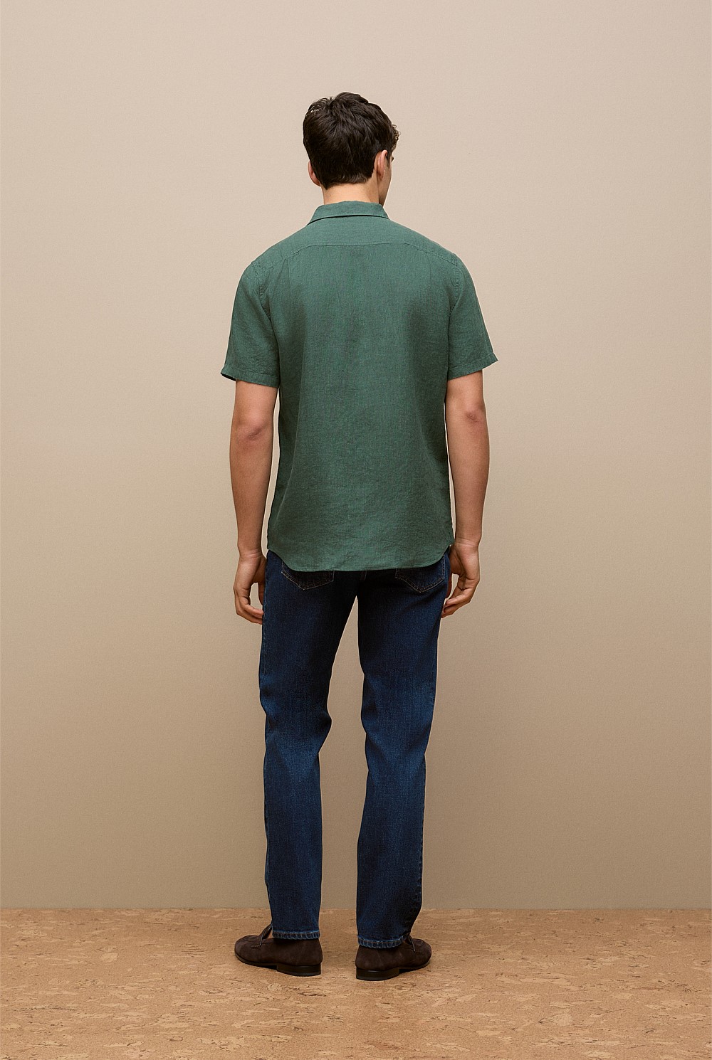 Linen End On End Short Sleeve Shirt