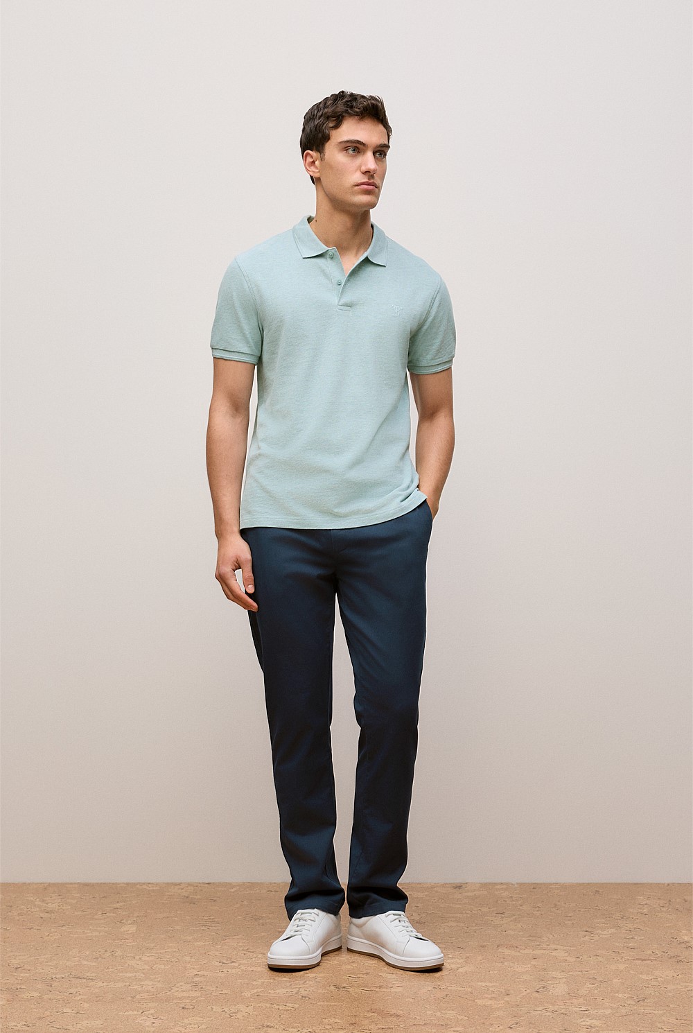 Pique Marle Monogram Polo