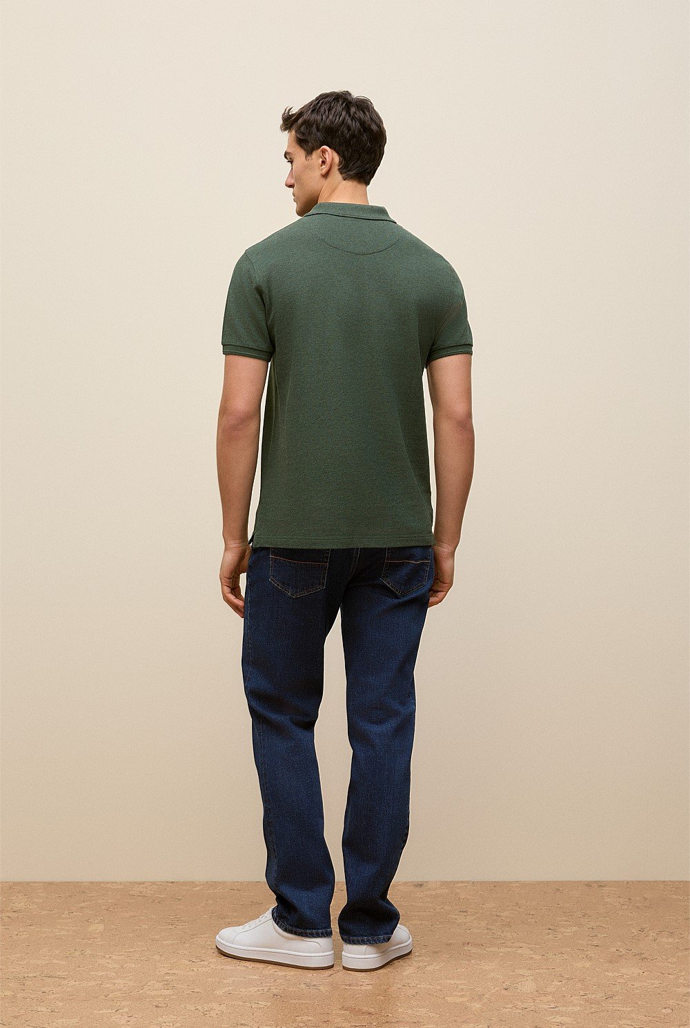 Pique Marle Monogram Polo