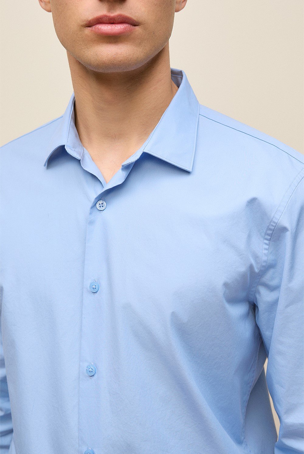 Tailored Fit Cotton Poplin Shirt