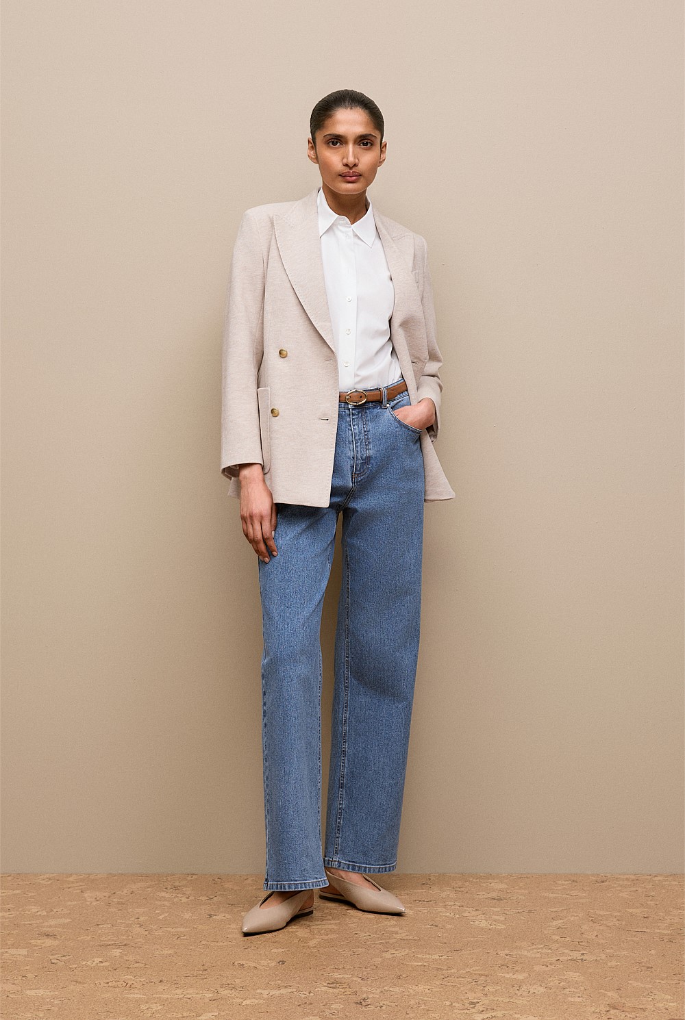 Cotton Poplin Short Sleeve Shirt