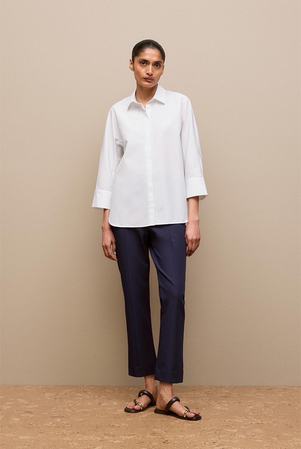 Bi-Stretch Split Hem Pant