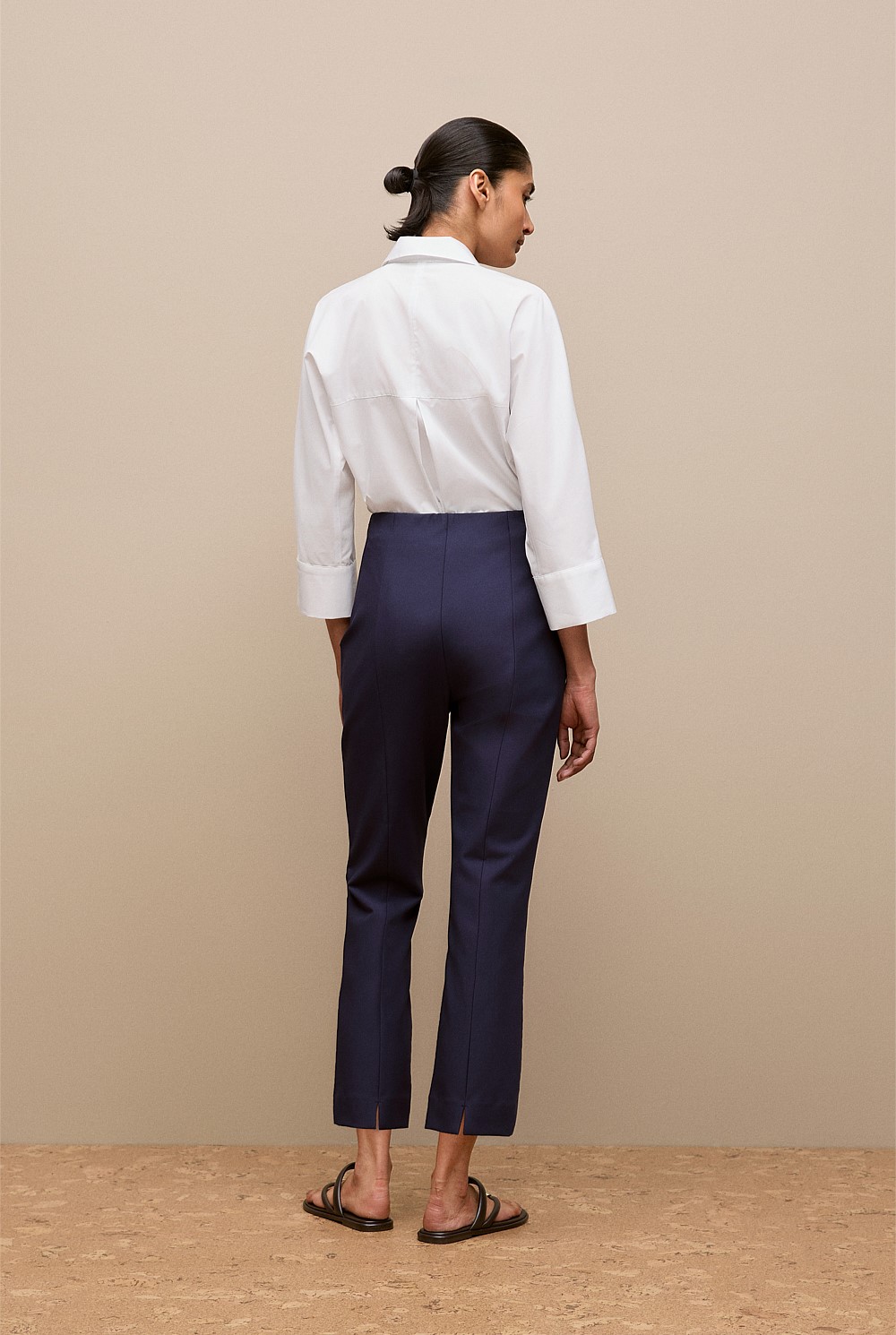 Bi-Stretch Split Hem Pant